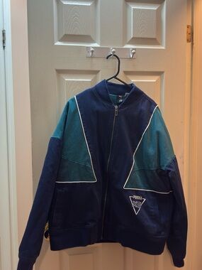 Puma “The Weeknd” Navy & Teal Panel Zip-Up Jacket